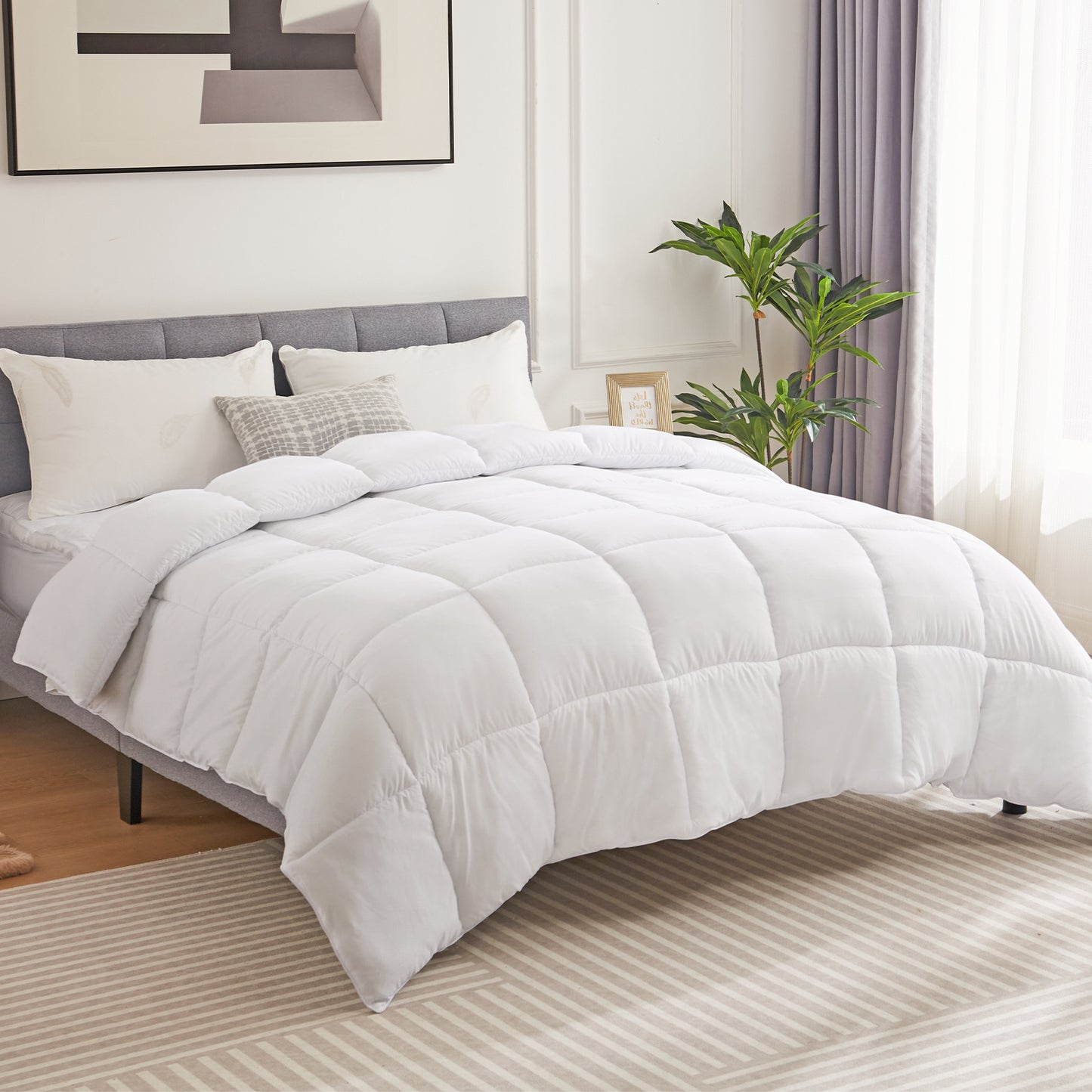 All-Season Down Comforter – Lightweight, Warm & Breathable Duvet Insert