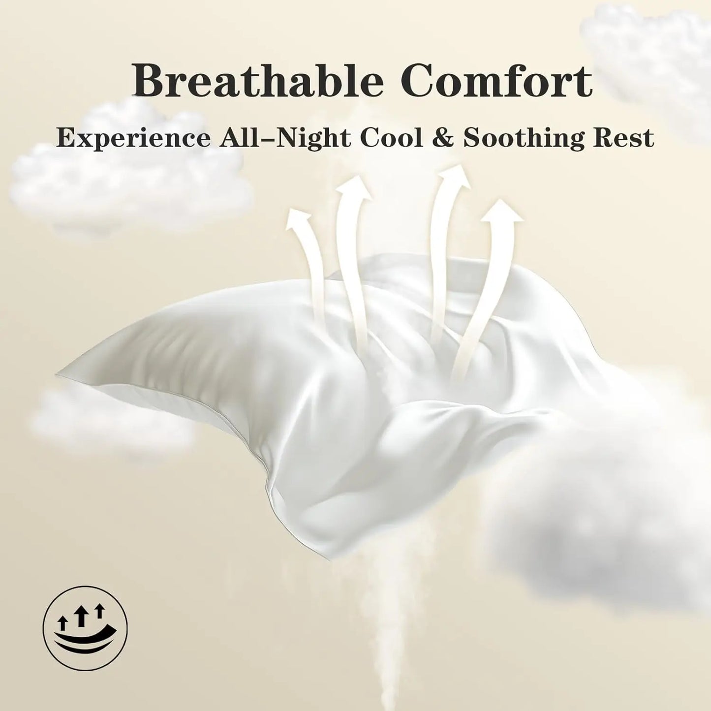 Dual-Sided Silk & Tencel Pillowcase – 19 Momme Cooling Luxury Pillow Cover for Hair & Skin Care