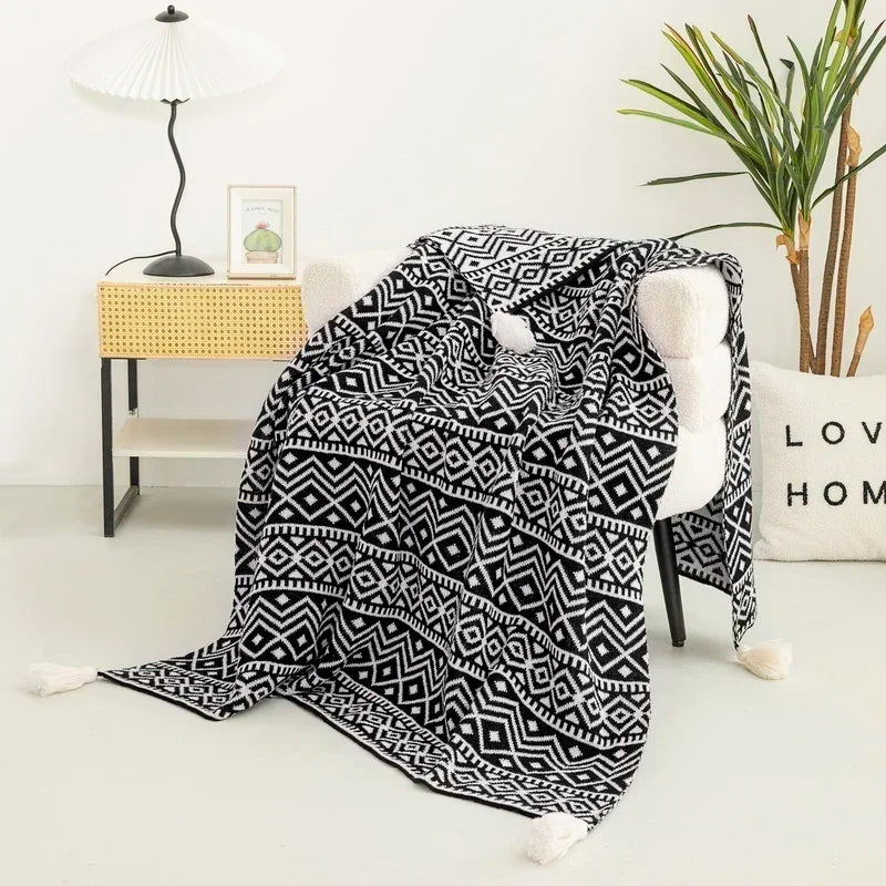 Bohemian Blanket – Soft Knit Summer Throw