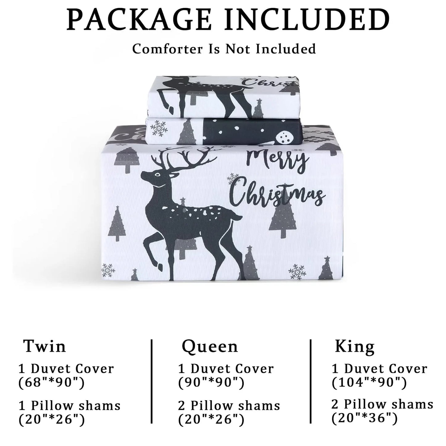 Christmas Plaid Duvet Cover Set – Reversible Red Holiday Bedding in Queen & King