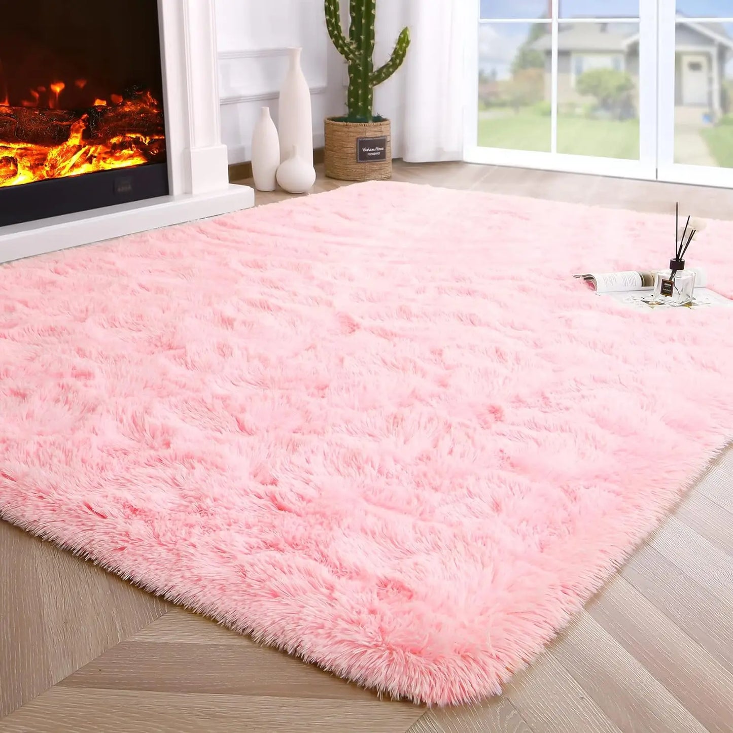 Fluffy Area Rug – Soft Non-Slip Carpet for Bedroom, Living Room & Kids’ Rooms