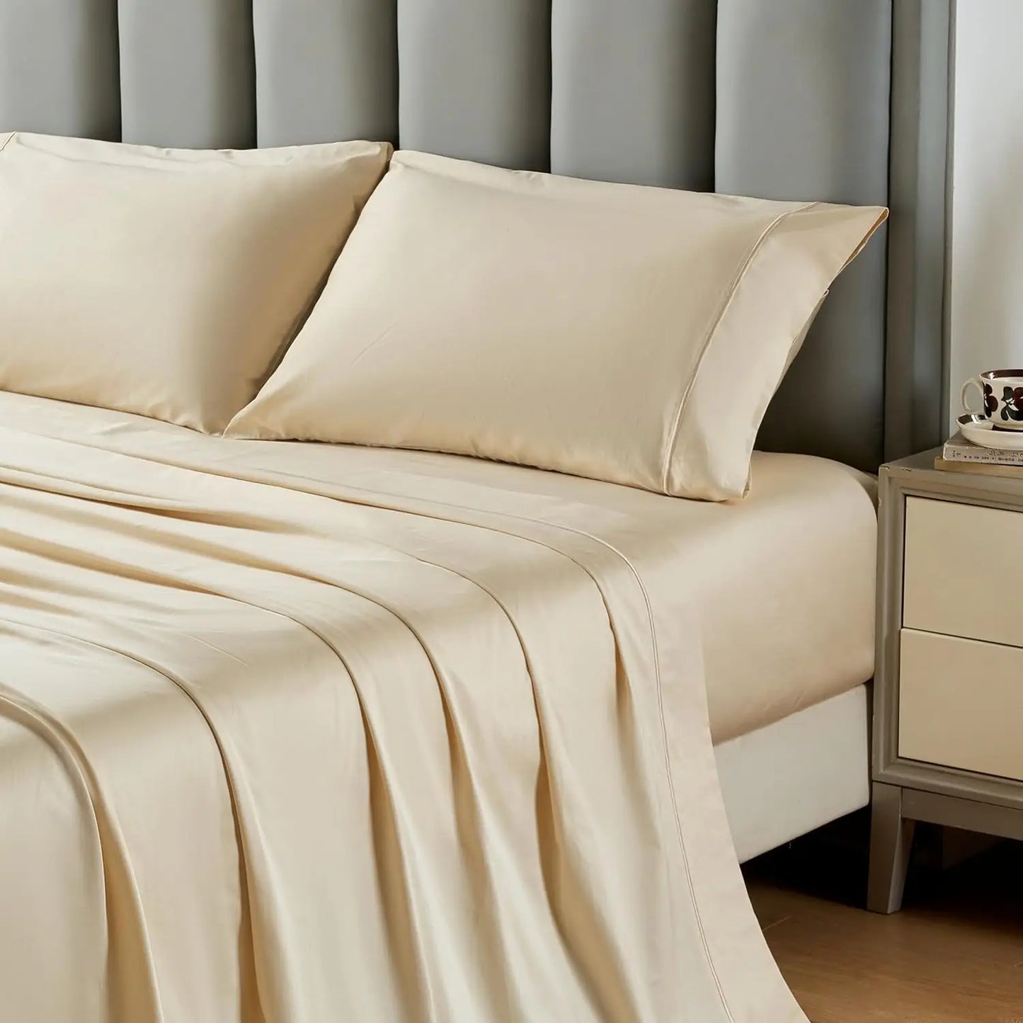 Simple & Opulence 100% Egyptian Cotton 4-Piece Sheet Set