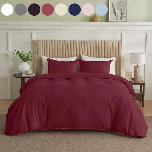 Serta Simply Clean Solid King Duvet Cover