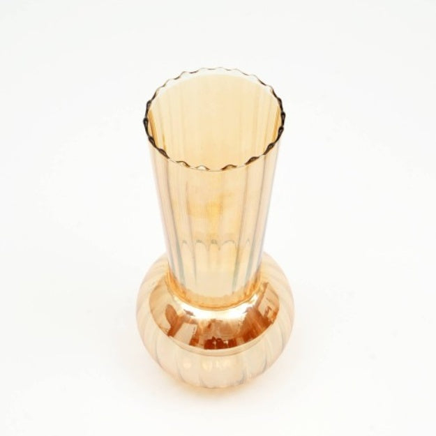 Whimsy Small Vase Elegant Decorative Accent Modern Swirl Design for Home Office