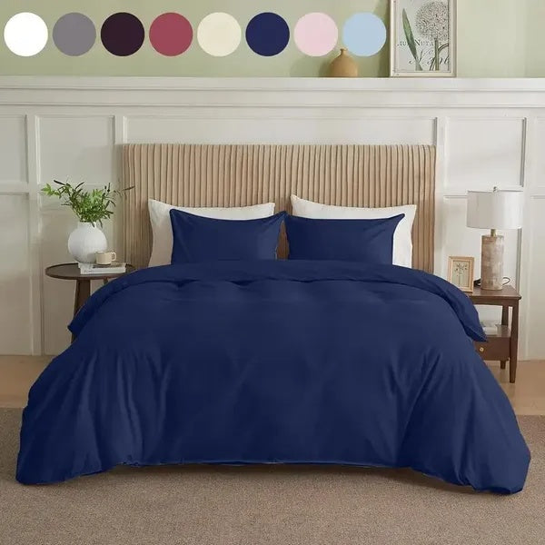 Serta Simply Clean Solid King Duvet Cover – Easy Care & Durable