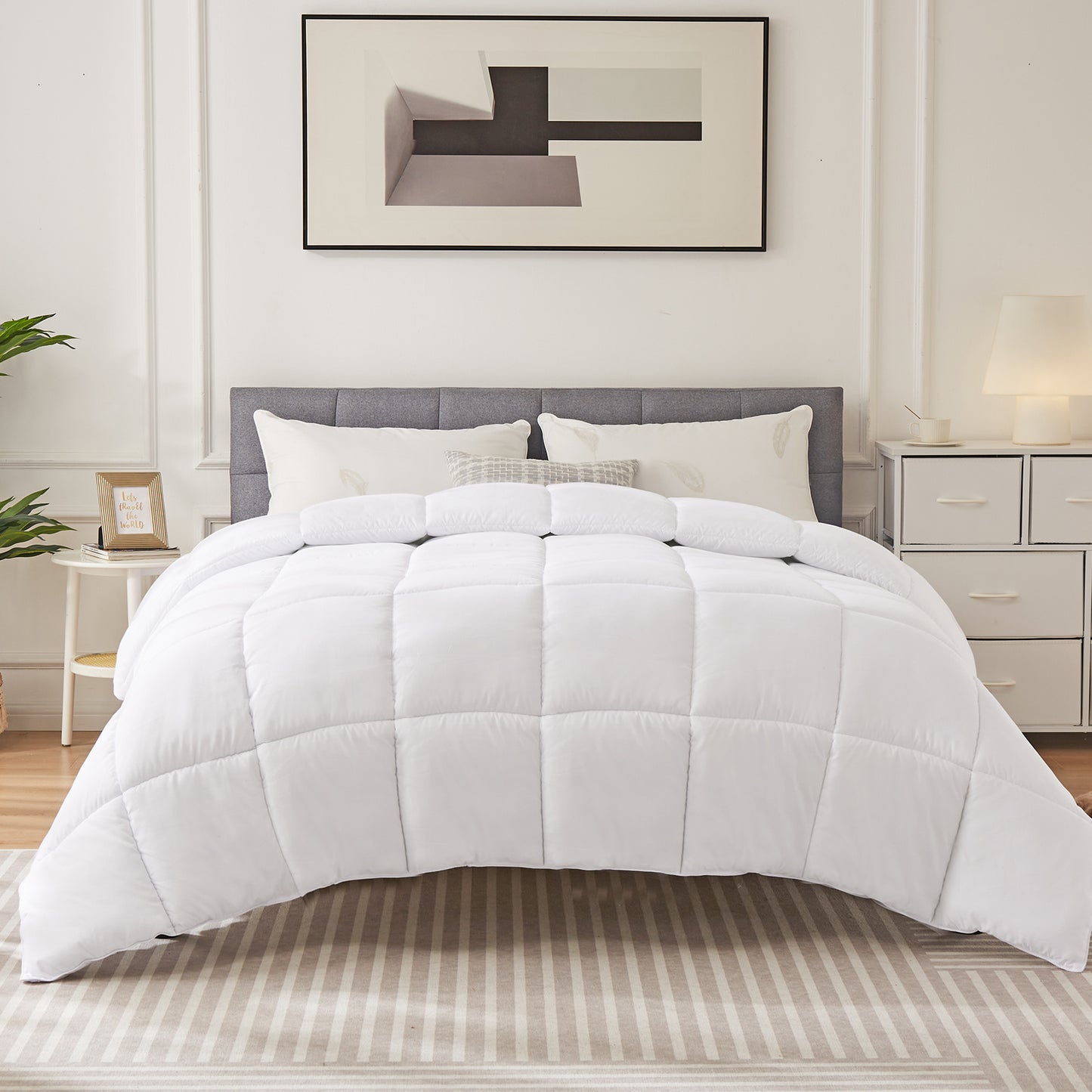 All-Season Down Comforter – Lightweight, Warm & Breathable Duvet Insert