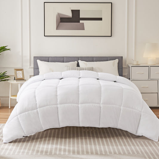 All-Season Down Comforter – Lightweight, Warm & Breathable Duvet Insert