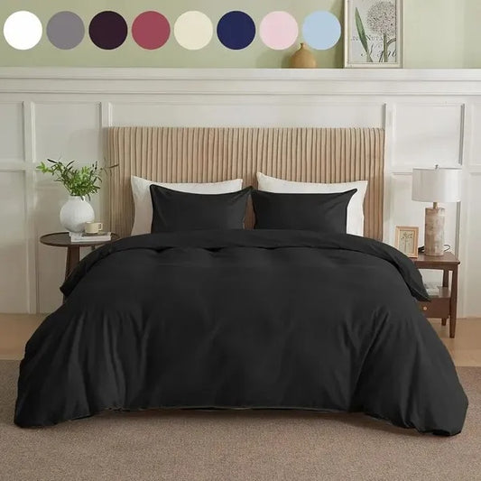 Serta Simply Clean Solid King Duvet Cover – Easy Care & Durable