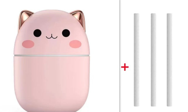 Compact USB Mini Humidifier – Quiet Columnar Air Moisturizer for Home, Office & Car