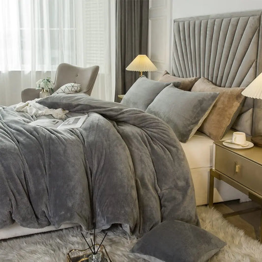 Luxury Velvet Duvet Cover Set – Ultra Soft Crystal Velvet Bedding