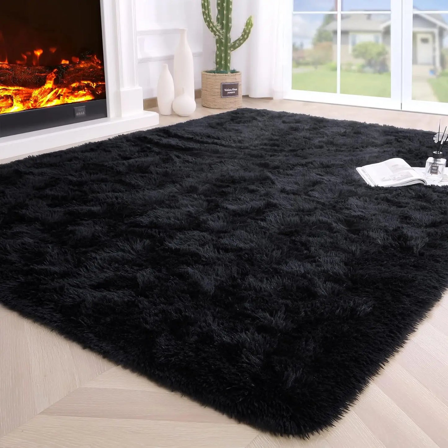 Fluffy Area Rug – Soft Non-Slip Carpet for Bedroom, Living Room & Kids’ Rooms