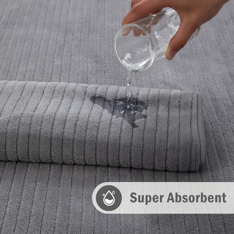 1/4 Pack XL Microfiber Bath Towels – 35x70” Extra-Large, Soft & Absorbent