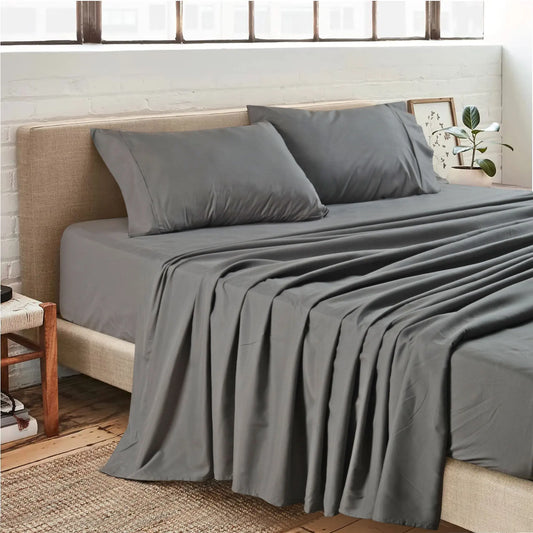 Luxury 4-Piece Microfiber Bed Sheet Set – Ultra Soft, Hotel-Quality Sheets with Fitted Sheet, Flat Sheet & Pillowcases