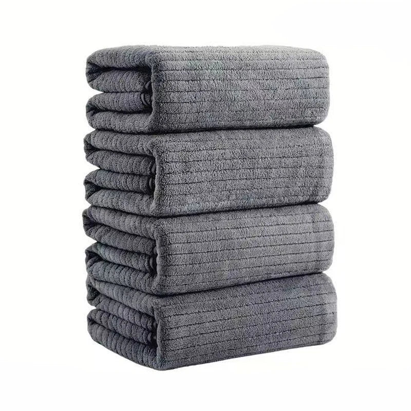1/4 Pack XL Microfiber Bath Towels – 35x70” Extra-Large, Soft & Absorbent