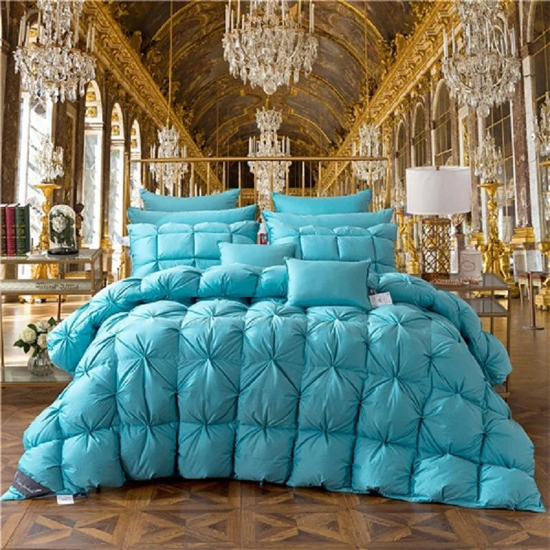 100% Goose Down Duvet – 3D Quilted Luxury Comforter, King/Queen/Full, Thick Winter Blanket