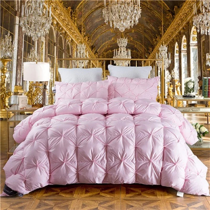 100% Goose Down Duvet – 3D Quilted Luxury Comforter, King/Queen/Full, Thick Winter Blanket