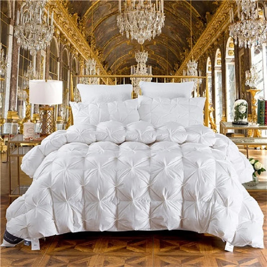 100% Goose Down Duvet – 3D Quilted Luxury Comforter, King/Queen/Full, Thick Winter Blanket