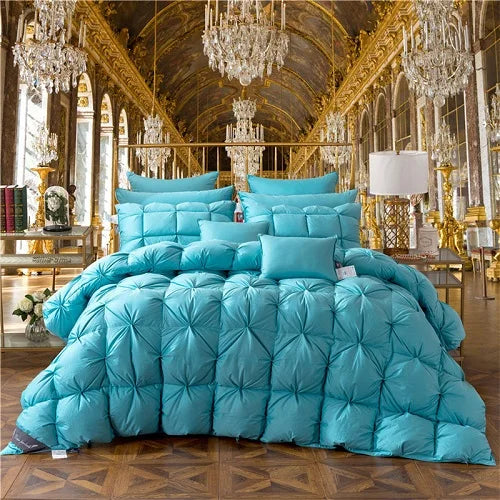 100% Goose Down Duvet – 3D Quilted Luxury Comforter, King/Queen/Full, Thick Winter Blanket