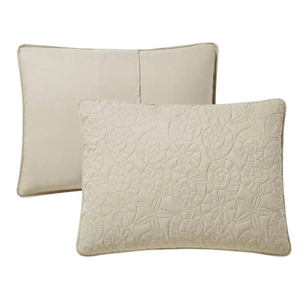 3-Piece Coastal Seashell Quilt Set