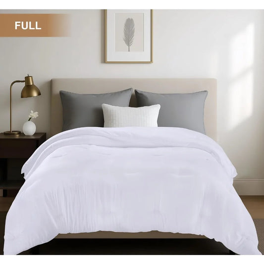 Queen Size All-Season Comforter – Soft Microfiber Down Alternative