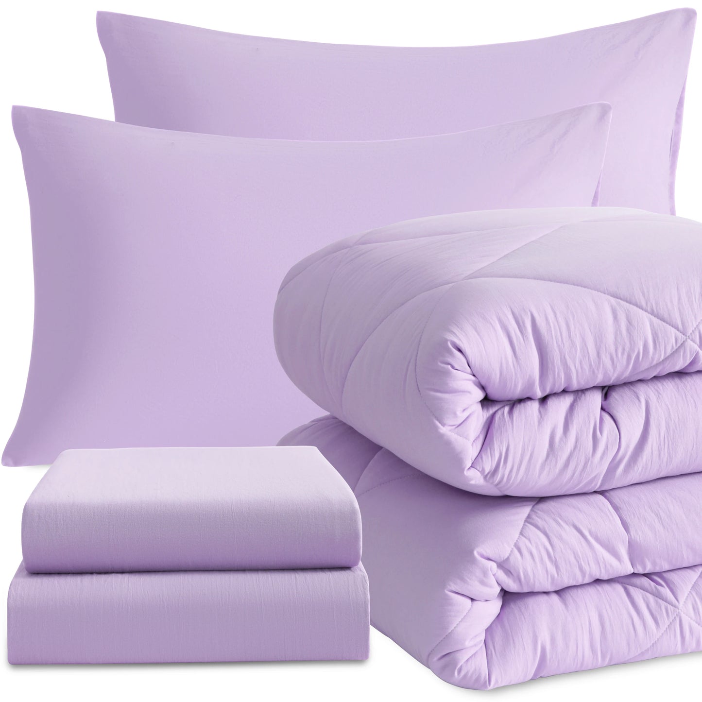 5-Piece Brushed Microfiber Comforter Set | Ultra Soft, Durable & Breathable Bedding Ensemble