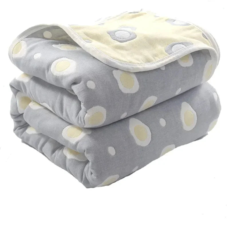 🌿 100% Cotton Pastoral Style Thread Blanket – Soft, Breathable & Lightweight Throw for Home, Travel, and Outdoor Use