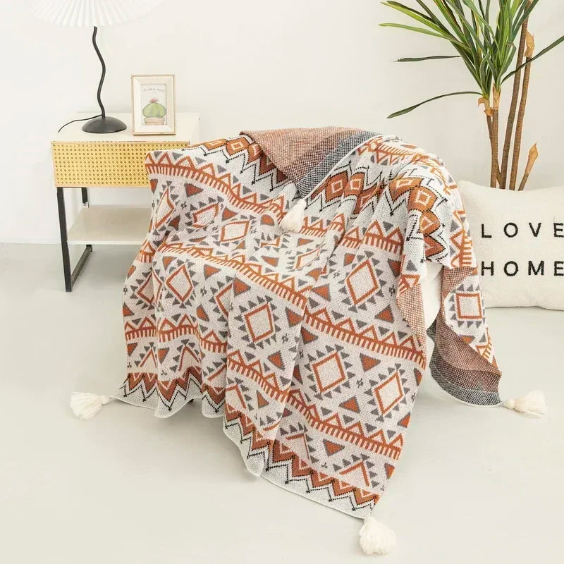 Bohemian Blanket – Soft Knit Summer Throw