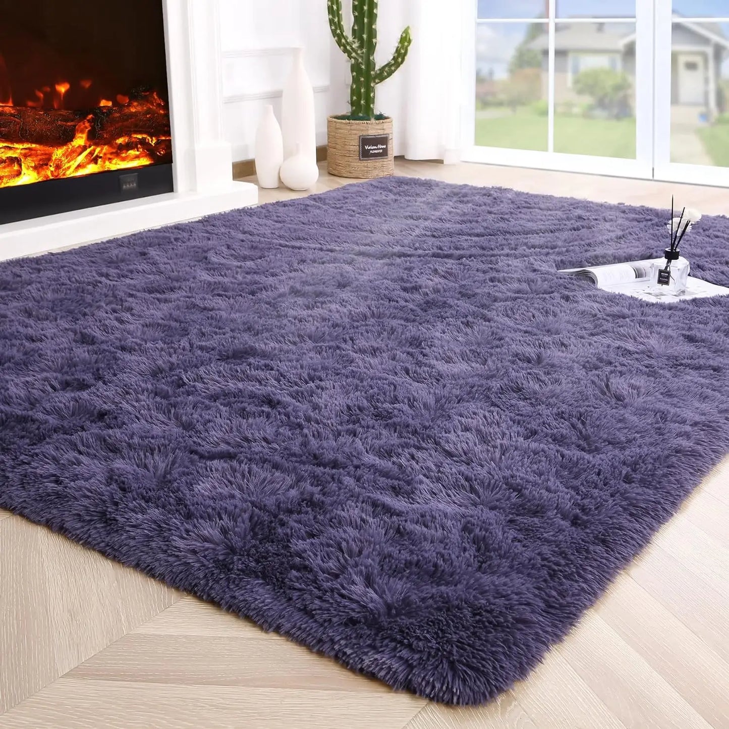 Fluffy Area Rug – Soft Non-Slip Carpet for Bedroom, Living Room & Kids’ Rooms