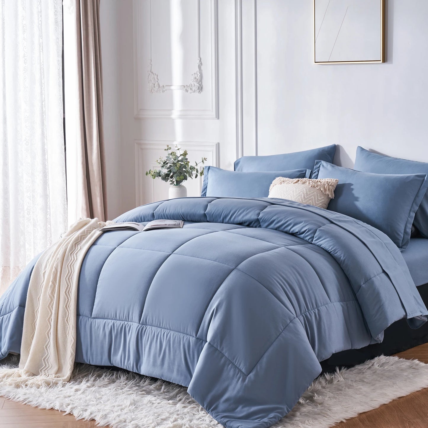 7-Piece Bed-in-a-Bag Comforter Set