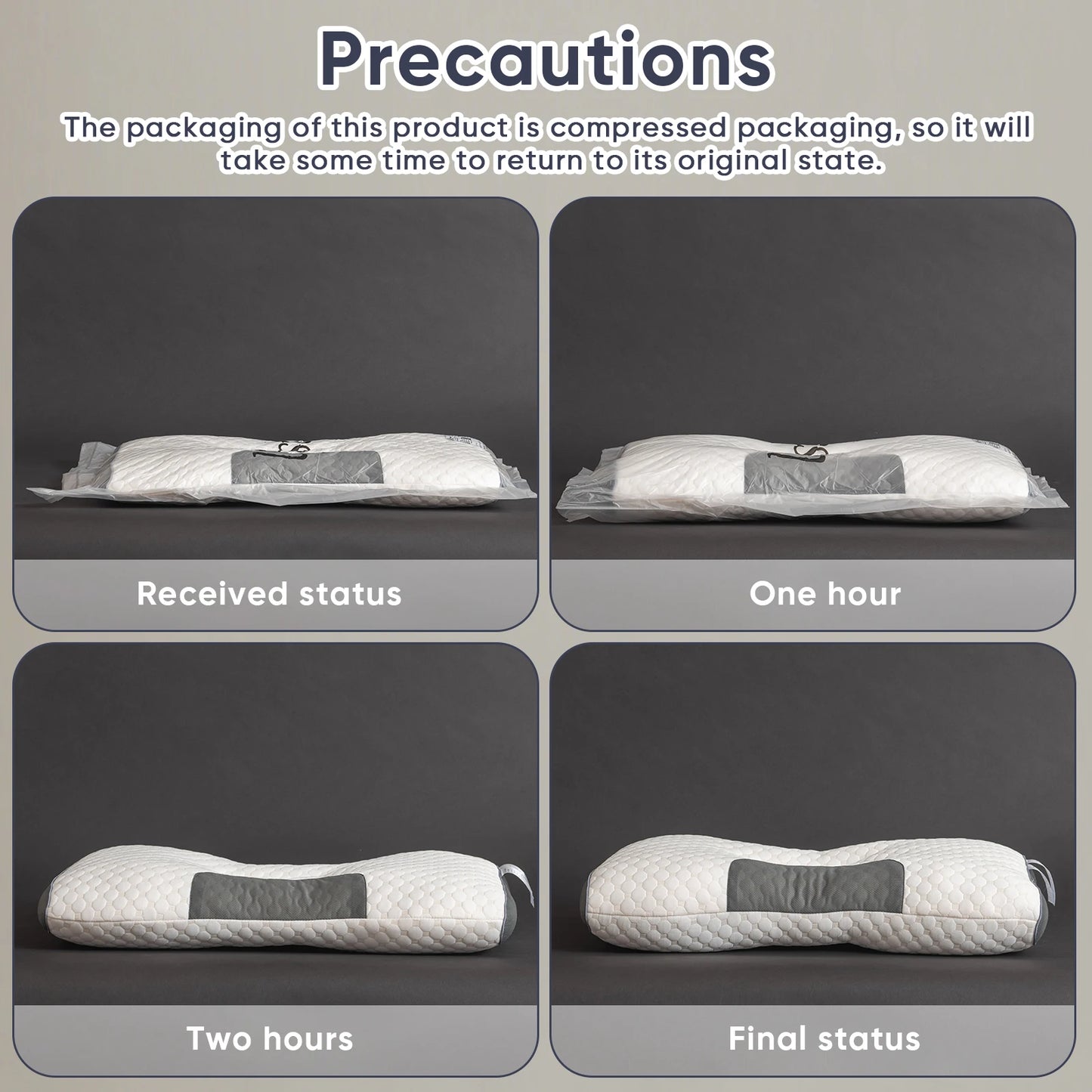 2pcs Ergonomic Neck Pillows – Adjustable Orthopedic Contour Support