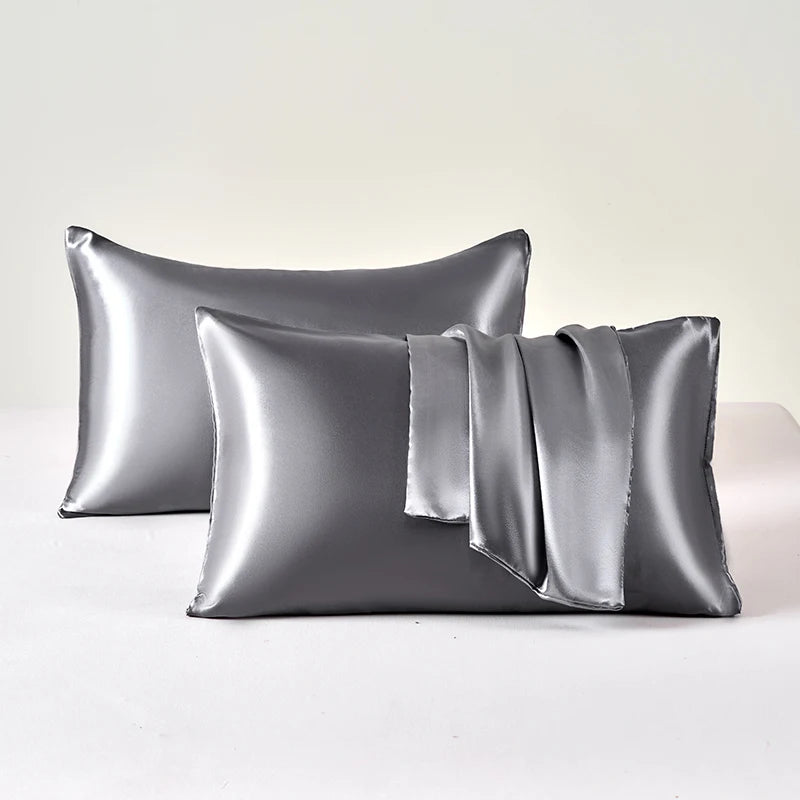 2-Piece Satin Pillowcase Set – Smooth, Soft, Hair & Skin Friendly, 100% Polyester
