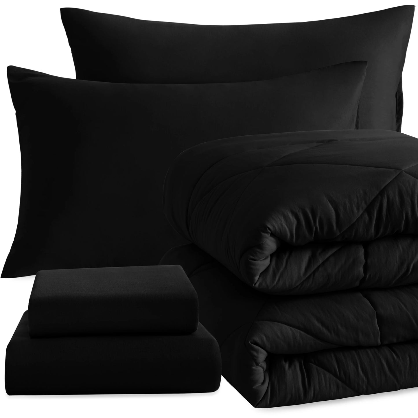 5-Piece Brushed Microfiber Comforter Set | Ultra Soft, Durable & Breathable Bedding Ensemble