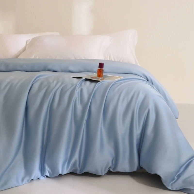 100% Lyocell Silk Duvet Cover – Ultra-Soft, Breathable & Luxurious Bedding