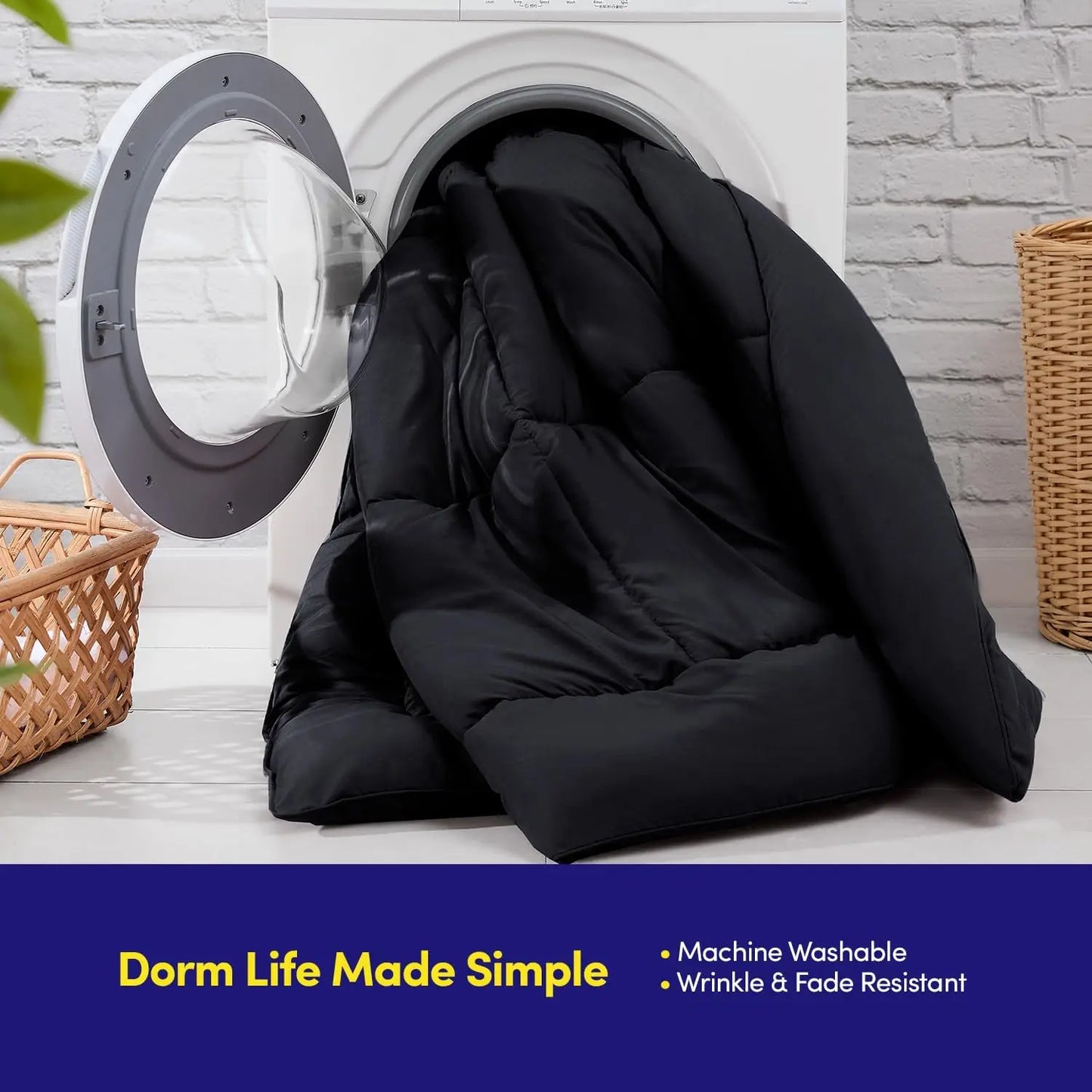 Reversible Comforter Set – Queen/King, All-Season Bedding with Soft Comforter & Pillow Shams