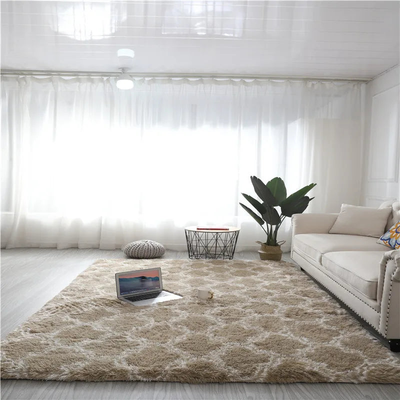 Geometric Plush Carpet – Large Area Rug, Ultra-Soft Decorative Carpet