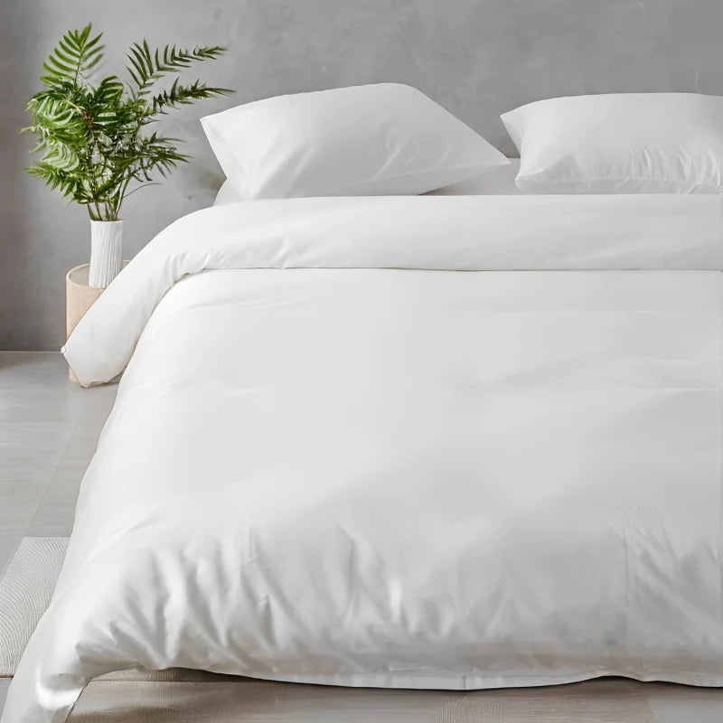 3-Piece 100% Lyocell Duvet Cover Set – 400TC Luxury Bedding