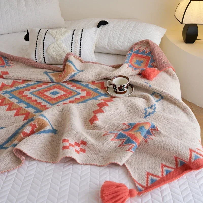 Bohemian Blanket – Soft Knit Summer Throw