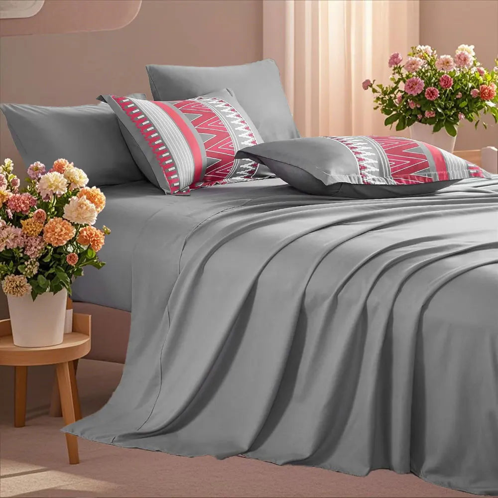 7-Piece Printed Comforter Set – Soft, Comfortable, All-Season Bedding