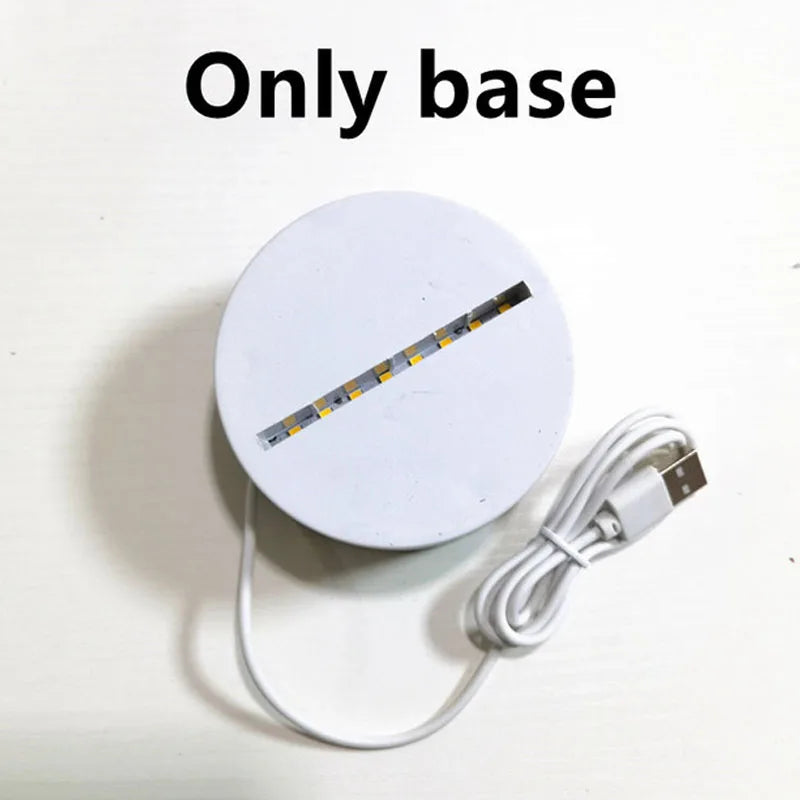 Romantic Love 3D Acrylic LED Night Light – Table Lamp for Bedroom