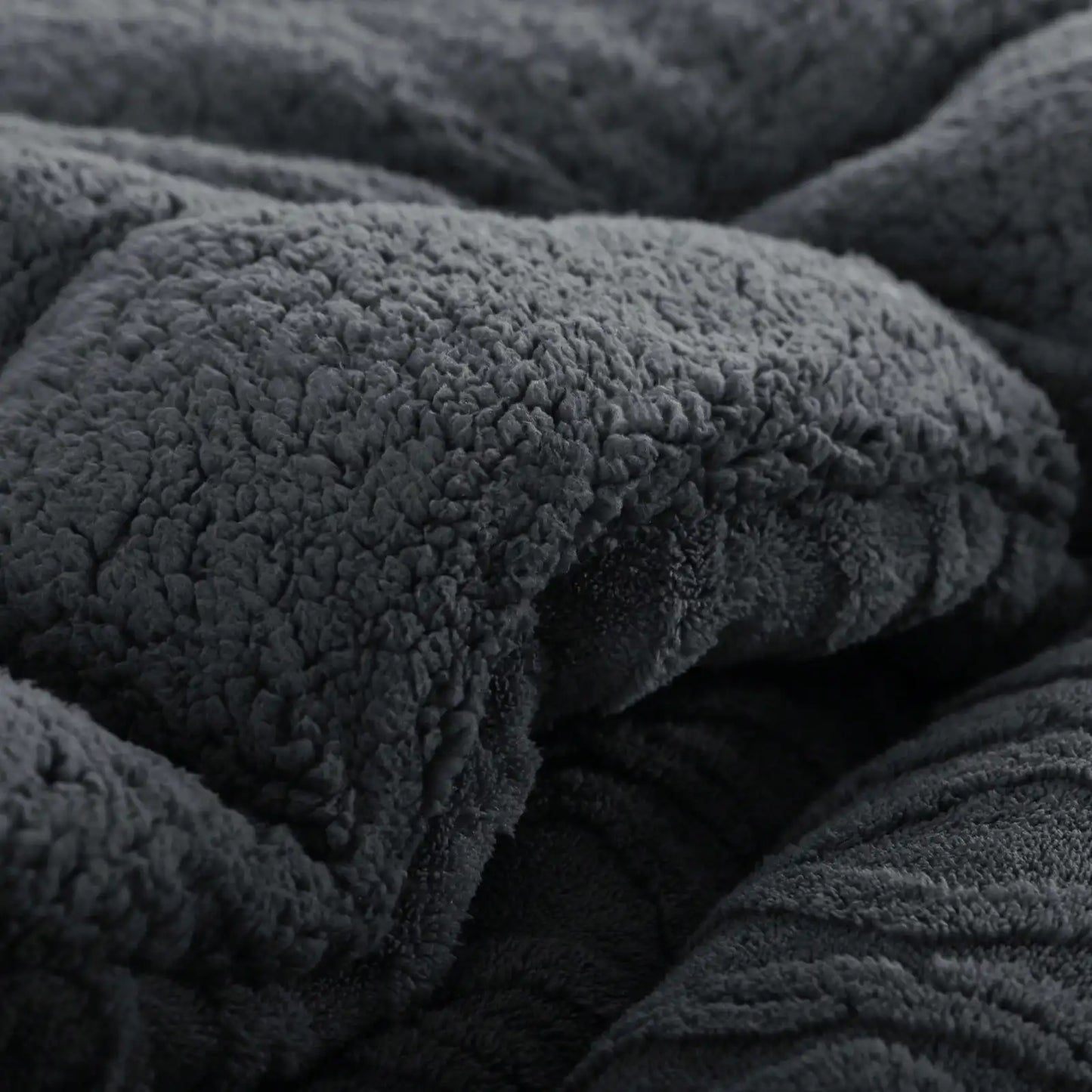 Thick Ultra-Soft Taffeta Comforter – Navy Blue  Warm & Cozy Winter Quilt | Double-Sided Velvet & Plush Blanket | Washable