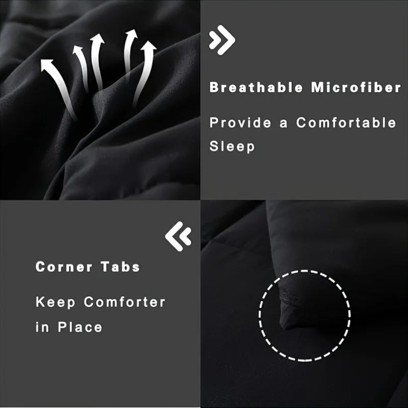 Full-Size Bed Comforter Set – Soft, Breathable All-Season Bedding (2 or 3 Pieces)