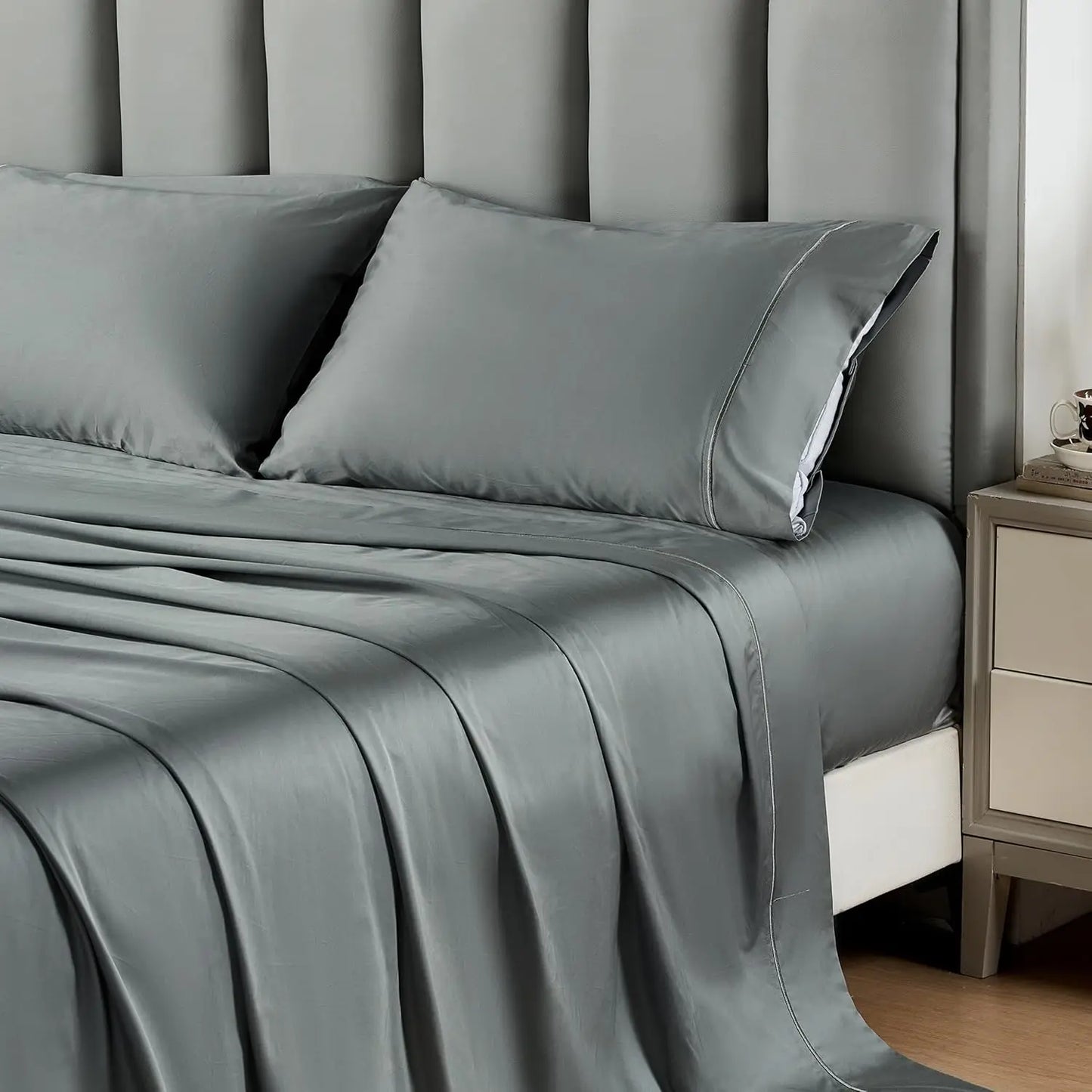 Simple & Opulence 100% Egyptian Cotton 4-Piece Sheet Set