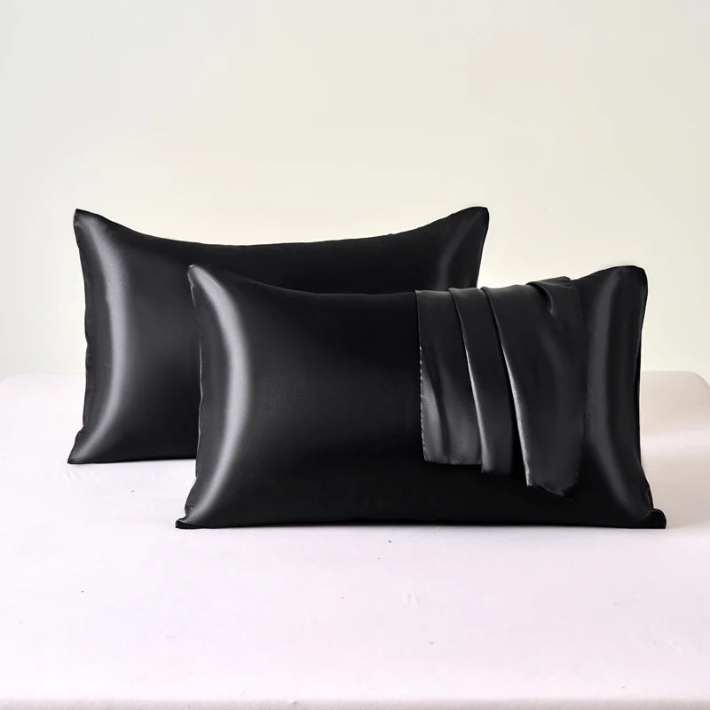 2-Piece Satin Pillowcase Set – Smooth, Soft, Hair & Skin Friendly, 100% Polyester