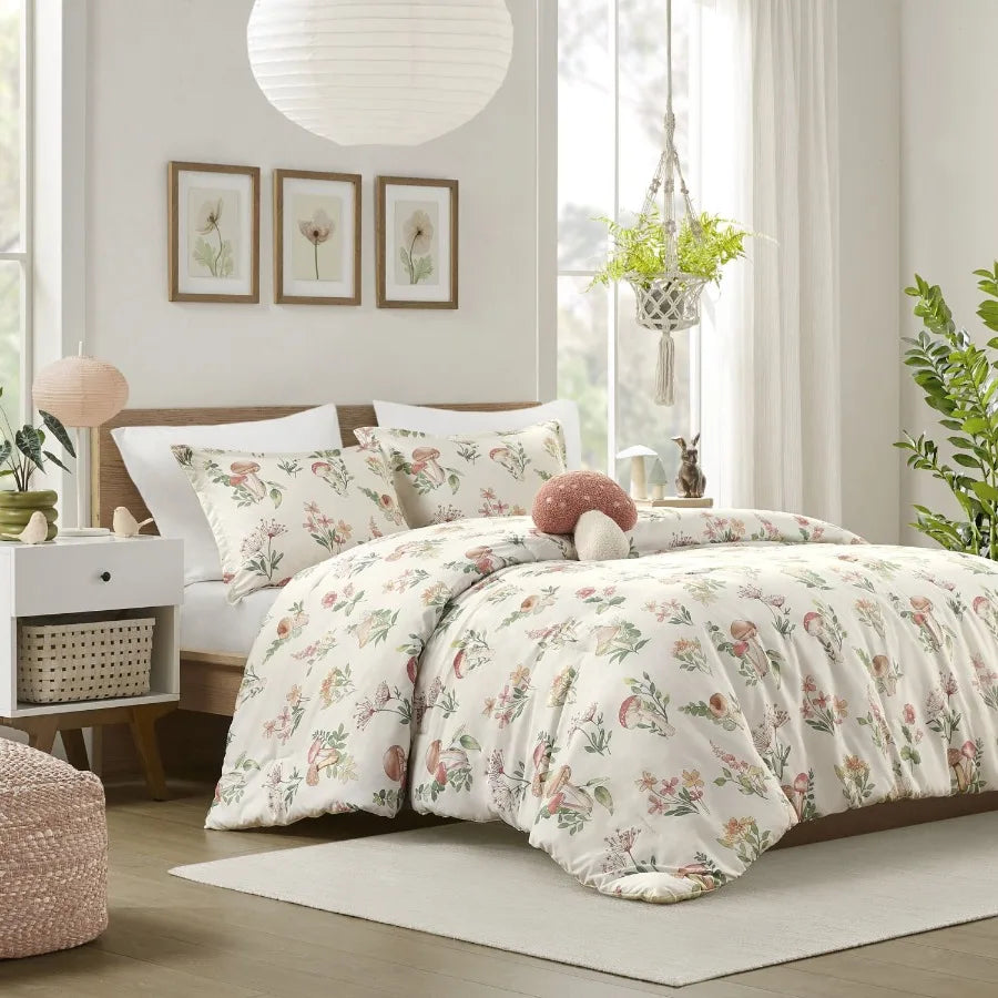 Mushroom Garden Comforter Set – Twin & Twin XL Bedding