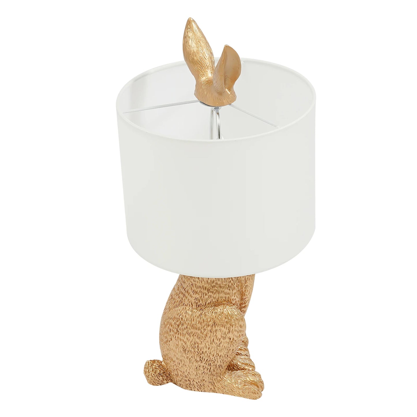 Gold Rabbit Table Lamp – Cute Bunny LED Desk & Bedside Night Light