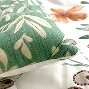 Yellow Flowers & Green Botanical Comforter  100% Cotton Cover | Ultra-Soft Microfiber Fill | Twin, Queen & King Sizes