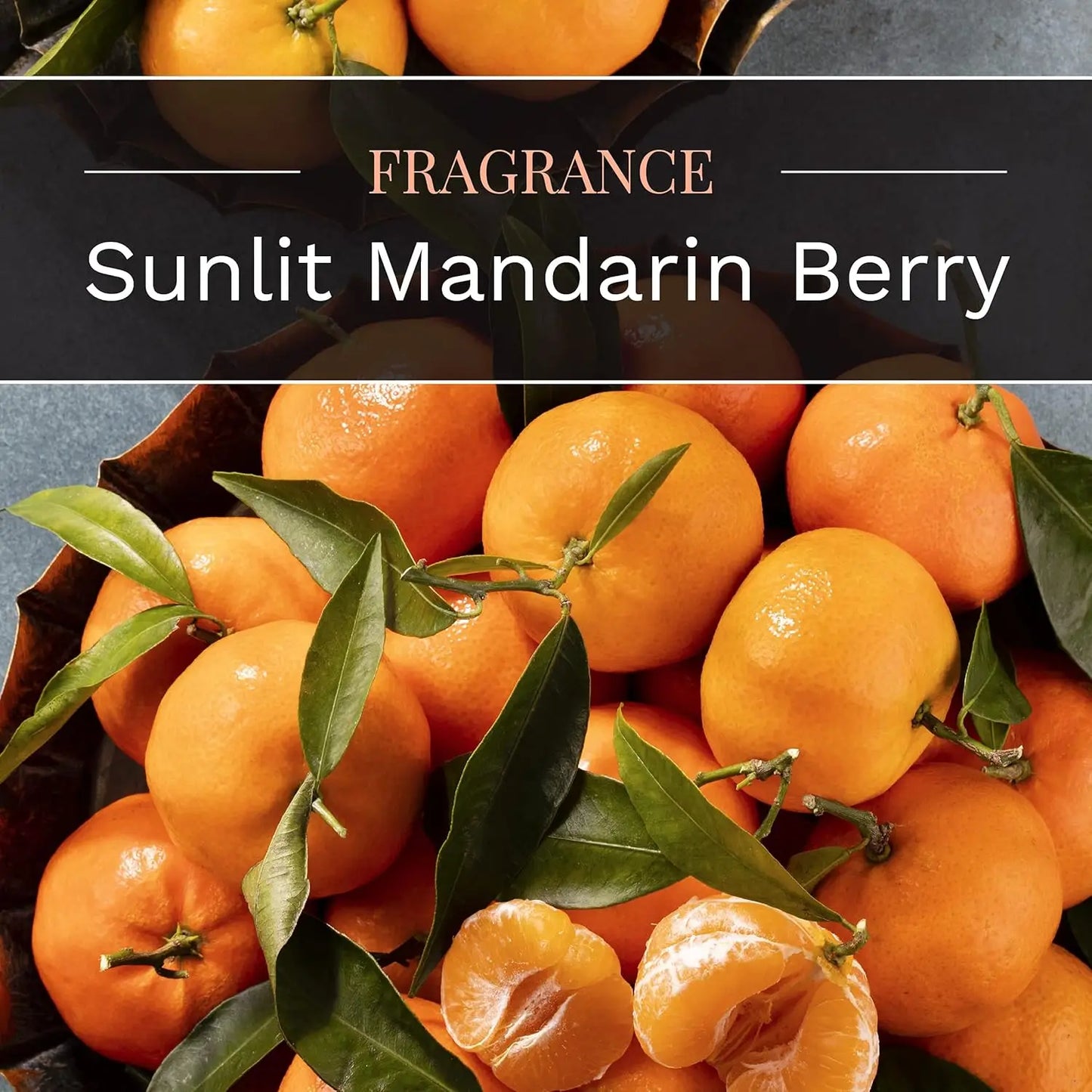 🕯️ Sunlit Mandarin Berry Aromatherapy Candle – Long-Lasting Single Wick Candle with Refreshing Citrus & Vanilla Aroma (18 oz