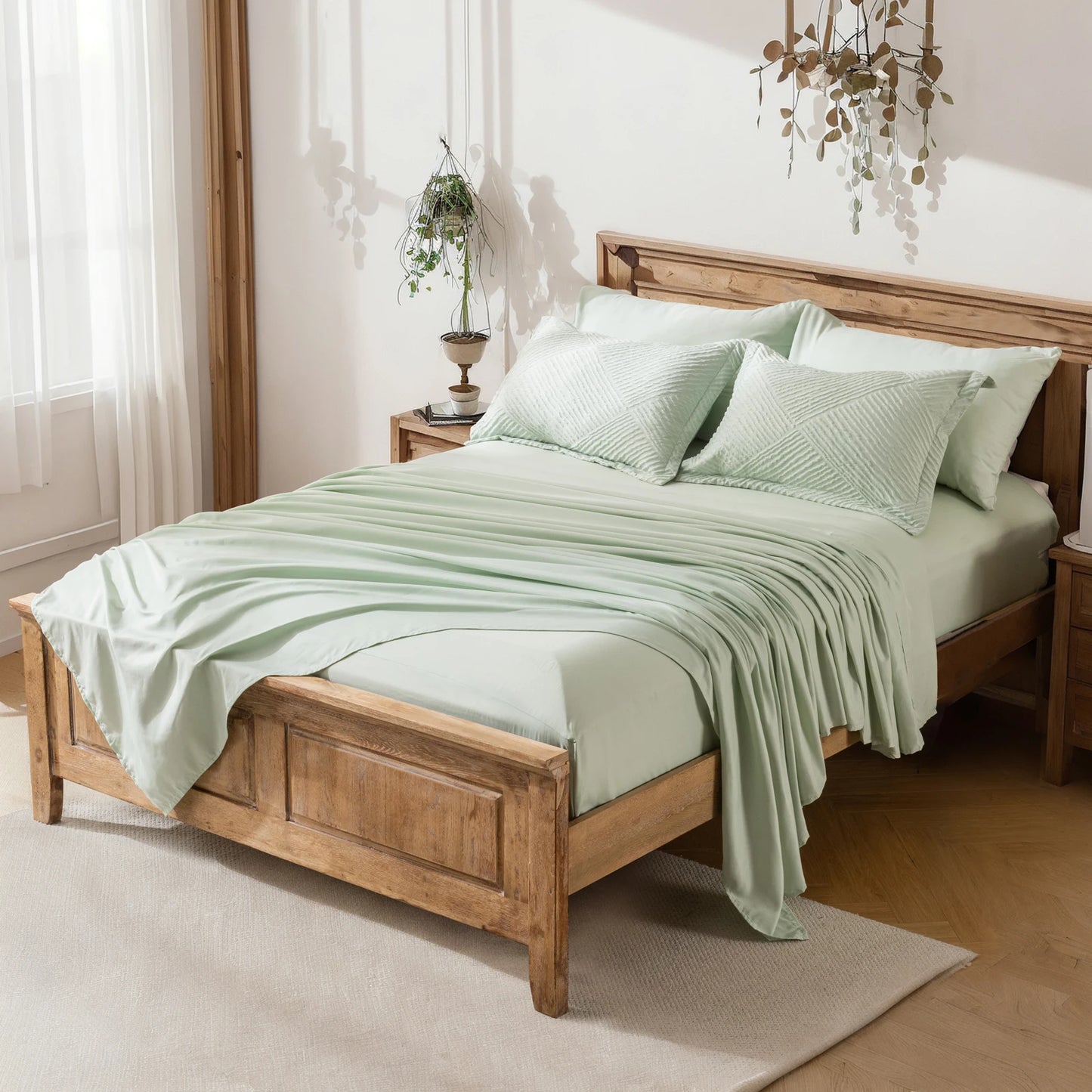 Luxury Striped Checkered 7-Piece Bedding Set – Ultra-Soft Microfiber Comforter Set