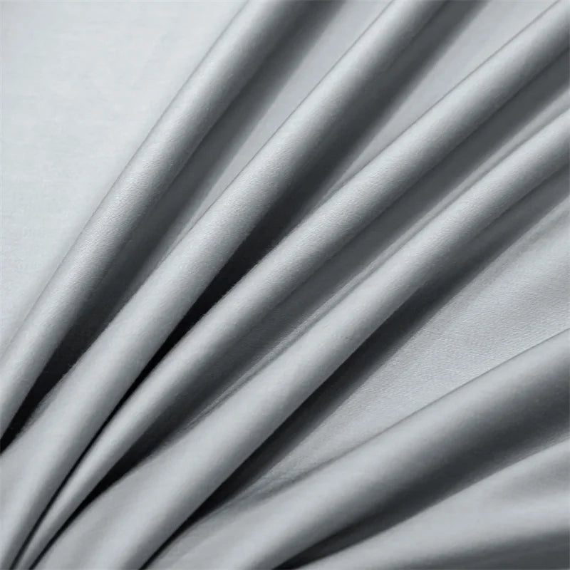 Luxury 100% Bamboo Fiber Bed Sheet | Ultra Soft Cooling Flat Sheet & Pillowcases | Breathable Silky Bedding