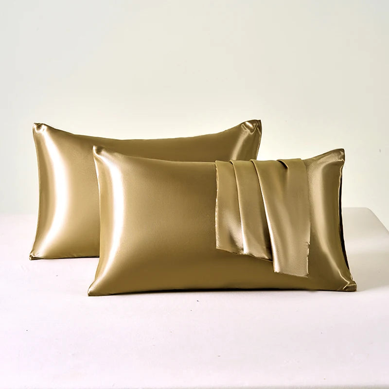 2-Piece Satin Pillowcase Set – Smooth, Soft, Hair & Skin Friendly, 100% Polyester